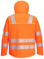 Gero matomumo vėjui ir vandeniui atspari PORTWEST DX475 Softshell striukė, Dydis: S, Pw spalvos: Oranžinis/Juodas