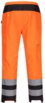 Gero matomumo PORTWEST PW386 moteriškos kelnės nuo lietaus, Dydis: XL, Pw spalvos: Oranžinis/Juodas
