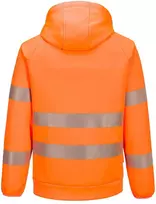 Gero matomumo PORTWEST DX483 darbo džemperis su gobtuvu, Dydis: 4XL, Pw spalvos: Oranžinis/Juodas