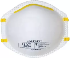 FFP1 respiratorius Portwest P100, 20 vnt., Pw spalvos: Baltas