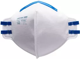 FFP2 sulankstomas respiratorius PORTWEST P250 nuo kietųjų dalelių, Pw spalvos: Baltas