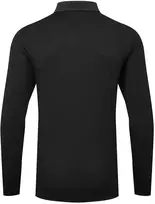 Polo marškinėliai PORTWEST DX414 ilgomis rankovėmis, Dydis: XXXL, Pw spalvos: Juodas