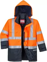 Gero matomumo apsauginė striukė nuo lietaus Portwest S779, Dydis: XXXL, Pw spalvos: Oranžinis/Navy