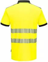 Gero matomumo PORTWEST PW317 polo marškinėliai trumpomis rankovėmis, Dydis: 5XL, Pw spalvos: Geltona/Juodas