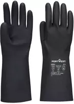 Guminės PORTWEST A824 pirštinės, Dydis: XL, Pw spalvos: Juodas