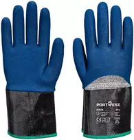 Nitrilo PORTWEST A304 pirštinės , Dydis: XL, Pw spalvos: Pilkas/Mėlyna