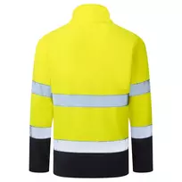 Flisinis PORTWEST ES251 užtrauktuku užsegamas džemperis, Dydis: XL, Pw spalvos: Geltona/Navy
