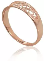 Diamond Sky Jewelry Auksinis žiedas „Aukso Raštas XIV“