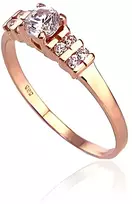 Diamond Sky Jewelry Auksinis žiedas su cirkoniais „Khonsu II“