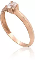 Diamond Sky Jewelry Auksinis žiedas su cirkoniais „Naujoji Klasika XV“
