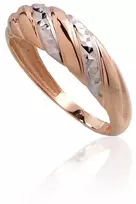 Diamond Sky Jewelry Auksinis žiedas „Diamond Facets III“
