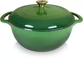Allesken VERDELUXE ketaus keptuvė 28x28x12cm 5.6L emaliuotas kreminis vidus