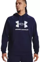 Vyriškas džemperis su gobtuvu Under Armour Rival Fleece Logo, tamsiai mėlynas