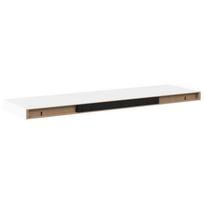 vidaXL Pakabinama sieninė lentyna, balta, 80x23,5x3,8cm, MDF
