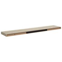 vidaXL Pakabinama sieninė lentyna, ąžuolo spalvos, 120x23,5x3,8cm, MDF