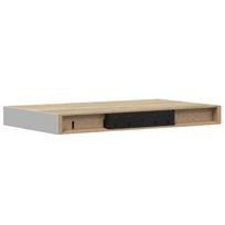 vidaXL Pakabinamos lentynos, 4vnt., ąžuolo/baltos, 40x23,5x3,8cm, MDF