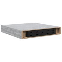 vidaXL Pakabinamos lentynos, 2vnt., betono pilkos, 23x23,5x3,8cm, MDF