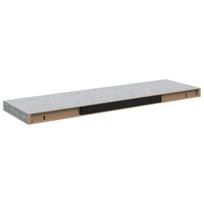 vidaXL Pakabinama sieninė lentyna, betono pilka, 80x23,5x3,8cm, MDF