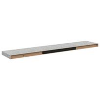 vidaXL Pakabinama sieninė lentyna, betono pilka, 120x23,5x3,8cm, MDF