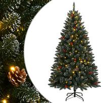 vidaXL Dirbtinė Kalėdų eglutė, 120cm, 150 LED lempučių