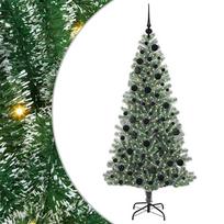vidaXL Dirbtinė Kalėdų Eglė Su Sniegu ir LED Šviesa su 300 LED 180 cm