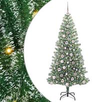 vidaXL Dirbtinė Kalėdų Eglė Su Sniegu ir LED Šviesa su 300 LED 180 cm