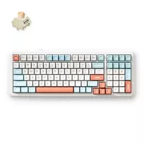 MCHOSE MC-K99V2-3 98 klavišų trijų režimų mechaninė klaviatūra, gasket mount, karštai keičiami jungikliai, RGB, 8000 mAh, juoda