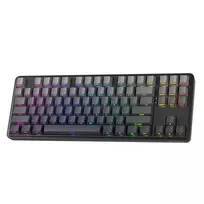 Redragon StarBlade K707SP-RGB-PRO mechaninė žaidimų klaviatūra, raudoni jungikliai, per klavišą RGB, pilno dydžio, laidinė USB, nuimamas riešo atramėlė, juoda