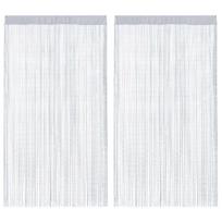 vidaXL Virvelinės užuolaidos, 2vnt., 140x250cm, šviesiai pilkos sp.