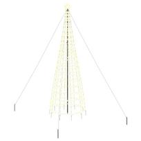 vidaXL LED Kalėdų medis EKENAS 400 cm 800 LED Šilta balta Plienas