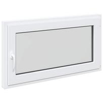vidaXL Bendras lango vidinis atspalvis baltas RISOR 110 x 50 cm