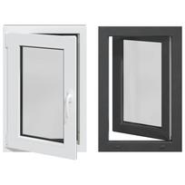 vidaXL Bendras lango vidinis atspalvis baltas RISOR 60 x 90 cm