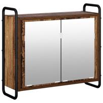 vidaXL Kabantis vonios spintelė Sendintos medienos 64 x 20 x 56,5 cm