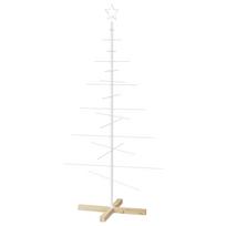 vidaXL Metalinė Kalėdų eglutė su stovu KUOPIO 150 cm Plienas Balta