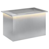 vidaXL Sodo vazonas su LED Sidabrinė 50 x 80 x 48 cm