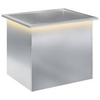vidaXL Sodo vazonas su LED Sidabrinė 50 x 60 x 48 cm