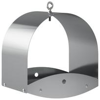 vidaXL Pakabinama paukščių lesykla Galvanizuotas plienas Sidabrinė
