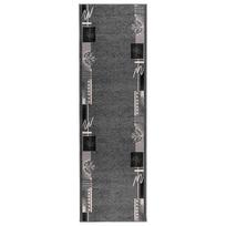 vidaXL Bėgimo kilimėlis FLORNES Austas Pilka Lapai 100 x 150 cm PP