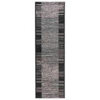 vidaXL Bėgimo kilimėlis FLORNES Austas Pilka Dryžiai 80 x 150 cm PP