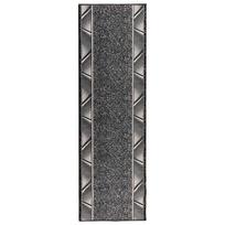 vidaXL Bėgimo kilimėlis FLORNES Austas Pilka Zigzagas 80 x 150 cm PP
