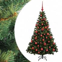 vidaXL Dirbtinė Kalėdų eglutė su burbulais 120 cm 150 LED Šilta balta