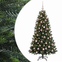 vidaXL Dirbtinė Kalėdų eglutė su burbulais 180 cm 300 LED Šilta balta