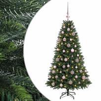 vidaXL Dirbtinė Kalėdų eglutė su burbulais 150 cm 150 LED Šilta balta