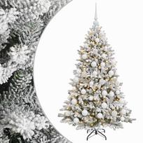 vidaXL Dirbtinė Kalėdų eglutė su burbulais 150 cm 150 LED Šilta balta