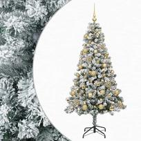 vidaXL Dirbtinė Kalėdų eglutė su burbulais 120 cm 150 LED Šilta balta