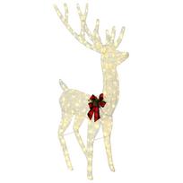 vidaXL 3D Kalėdų elnias LOVIISA 250 LED Šilta balta 96 x 40 x 180 cm