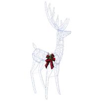 vidaXL 3D Kalėdų elnias LOVIISA 560 LED Šalta balta 96 x 40 x 180 cm