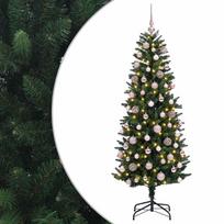 vidaXL Dirbtinė Kalėdų eglutė su burbulais 180 cm 300 LED Šilta balta