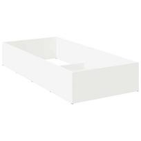 vidaXL Lovos rėmas reguliuojamam lovos pagrindui Balta 100 x 190 cm
