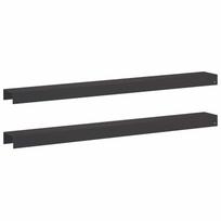 vidaXL Sodo apvadų dengiamasis profilis 2 vnt. 100 x 10 x 5 cm Plienas